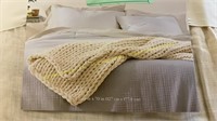 Casaluna Hand- knitted Bed Throw, 50 x 70 in.