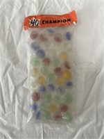Bag of 40 Vintage Champion Marbles