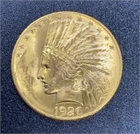 1926 Indian Head $10 Gold Coin