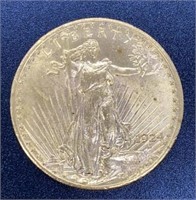 1924 Saint-Gaudens $20 Gold Coin