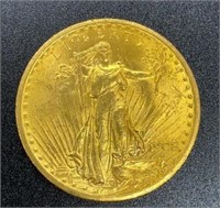 1908 Saint-Gaudens $20 Gold Coin