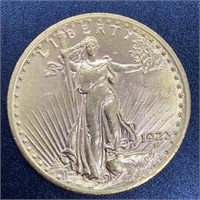 1923 Saint-Gaudens $20 Gold Coin