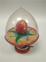 Vintage J. Chen Tiny Litho Spinning Tulip Toy