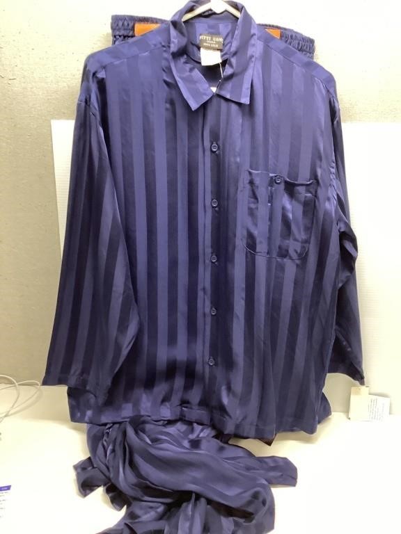 New 3 Piece Pitti Uomo 100% Silk Sleepwear