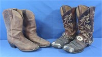 Mens Cowboy Boots sz 9.5 (well worn)