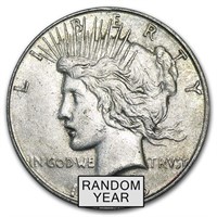 1922-1935 Peace Silver Dollar (random Year)