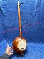 String Tumbi Gourd instrument 31in long (India)