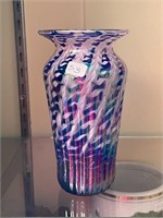 Trout Art Glass Vase