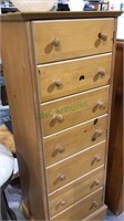Narrow storage cabinet completely cedar lined,