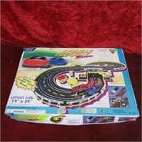 Double trouble racers. Slot cars & track.