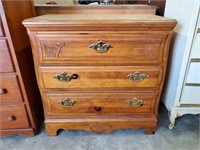 3-DRAWER PRESSED FRONT CHEST