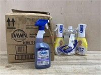 6 spray bottles Dawn heavy duty degreaser & 2 Mr