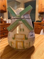 Windmill cookie jar