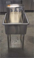 18" x 18" Stainless Steel Sink with Faucet