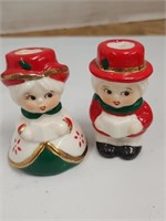 Vintage Christmas Carolers Candle Holders