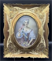Vintage Italian Florentine Gold Gilt Frame w/Print