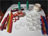 Great lot of candle holders, candles and more