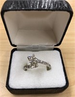 3 CT WHITE DIAMOND ENGAGEMENT RING