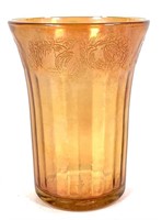 Marigold Carnival Glass Tumbler, Hazel-Atlas