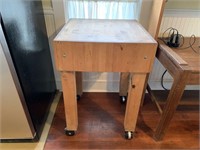 Butcher Block on Casters