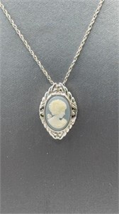 Lady Pendant on Chain