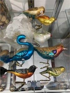 Contemporary Clip-On Bird Ornaments