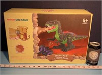 Remote Control T-Rex Toy - Moves w/ sound + lights