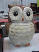 9 Inch Tall Owl Cookie jar