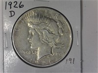 1926-D Peace Silver Dollar