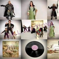 10pc Lord Of The Rings Lot Album & Figures