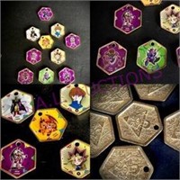 10 Pc Lot of Htf Yu-GI-Oh Medallions