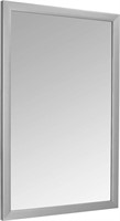 24x36" Rectangular Wall Mirror, Nickel