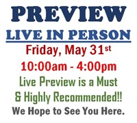 PREVIEW LIVE IN PERSON - Friday, May 31st