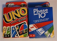UNO and Phase 10 Card Games