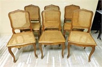 Louis XV Style Cherry Wood Chairs.