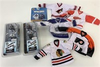 NHL Figures & Mini Jersey Lot