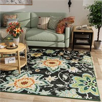 LOCHAS Floral Area Rug 5x7