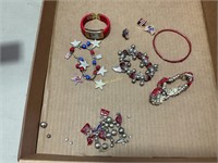 Assorted America Bracelets & Pins