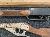 Two Daisy BB Guns, Large Rolling Pin