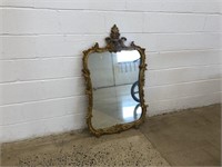 Modern Highly Carved Gilt Framed Mirror