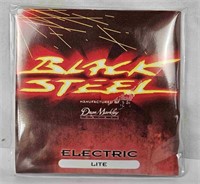 New Black Steel Lite Electric Guitar Strings