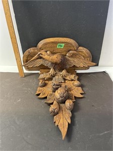 Wood carved decor-17x8x20” tall