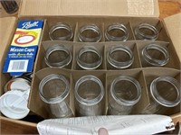 Set of 12 Rare reverse picket fence jars/juicers