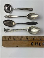 (4) Sterling spoons 88 grams