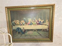 Large Framed Last Supper Print