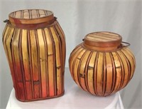 Bamboo Baskets with Lids