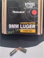 Monarch 9mm Luger 115gr Ammunition - 200rds