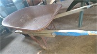 Steel wheel barrow