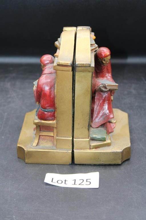 2 Monk Metal Book Ends