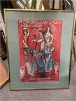 Framed Metropolitan Opera Poster